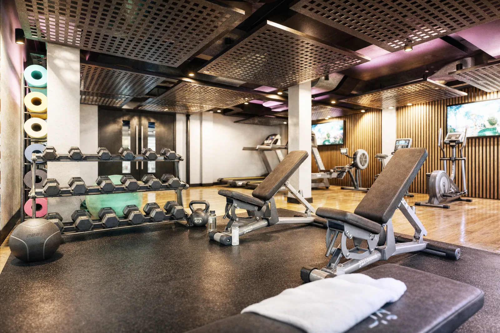 Computer generated image of the proposed residents gym